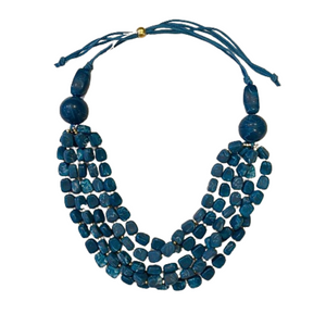 Collar piedras azules