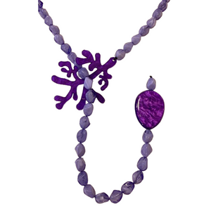 Collar coral morado