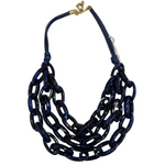 Collar cadenas azules