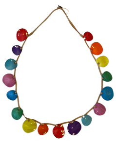 Collar piedras redondas colores