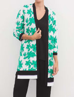 Chaqueta flores verdes